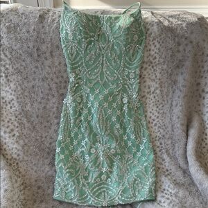 Elegant Green Sequin Dress Nox Anabel